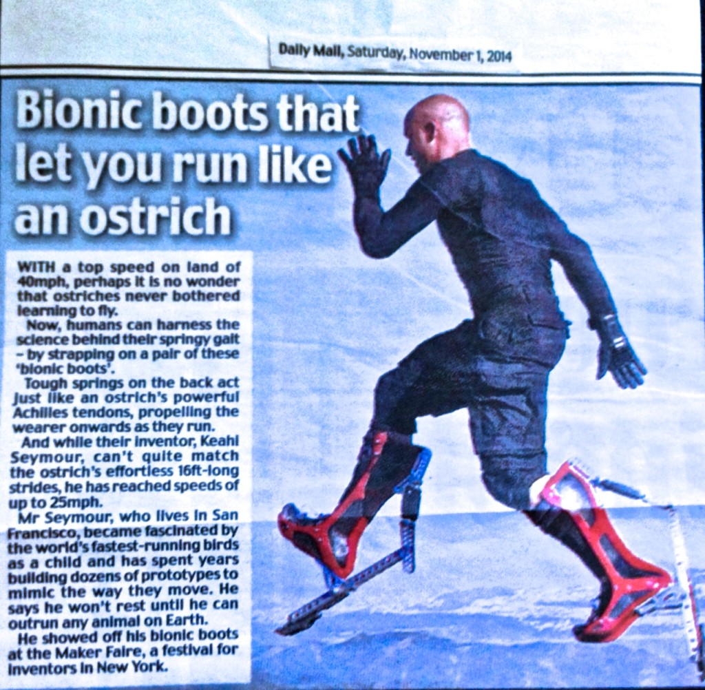 'BIONIC BOOTS THAT LET YOU RUN LIKE AN OSTRICH'