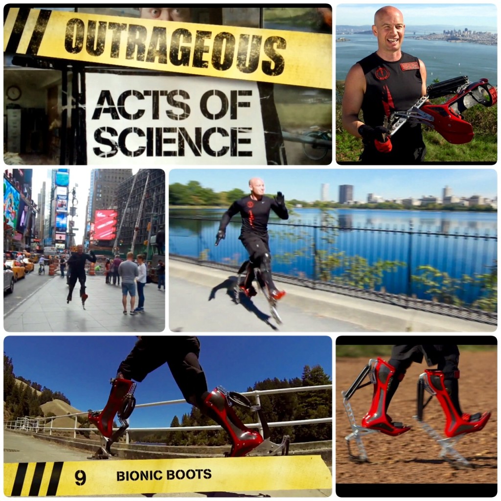BIONIC BOOT ON 'OUTRAGEOUS ACTS OF SCIENCE' , SPEED FREAKS EPISODE.